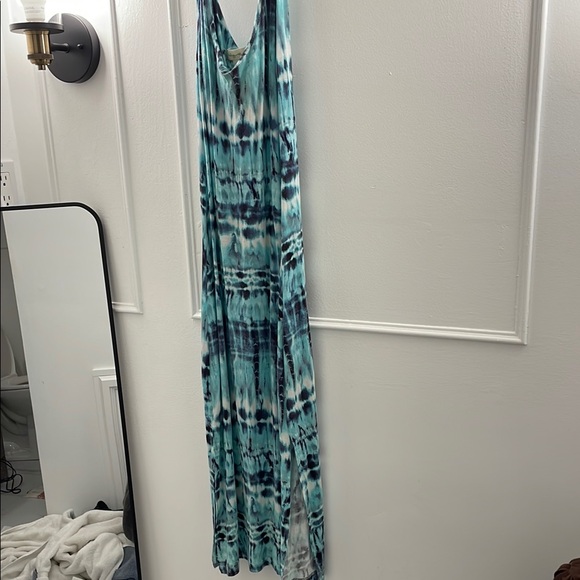 Staring at Stars Dresses & Skirts - Staring at Stars Blue and White Spaghetti Strap Sundress